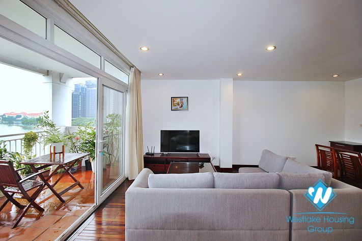 High-end and lake view 2 bedroms apartment for rent in Quang Khanh, Tay Ho